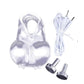 Varied Electro-Shock Penis Ring with electrodes and connection cable for electro-stim stimulation