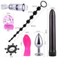 Plush & Nylon BDSM Kit with whip, cuffs, nipple clamps, blindfold, and soft bondage accessories for couples
