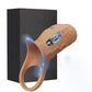 Vibrator penis sleeve and cock ring ejaculation extender with integrated vibrator and testicle stimulation for couples
