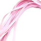 Pink leather flogger whip for sensory and bondage play set