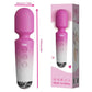 20-Speed Powerful AV Vibrator pink wand with 20 vibration modes for G-spot, clitoral, and nipple stimulation, 6in length