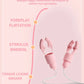 Pink nipple clamps vibrator with sucking and tongue-licking clit stimulator for multi-zone teasing and stimulation