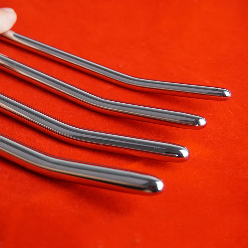 Stainless Steel Long Urethral Sound & Penis Plug Rod — Advanced Urethral Toy for Men