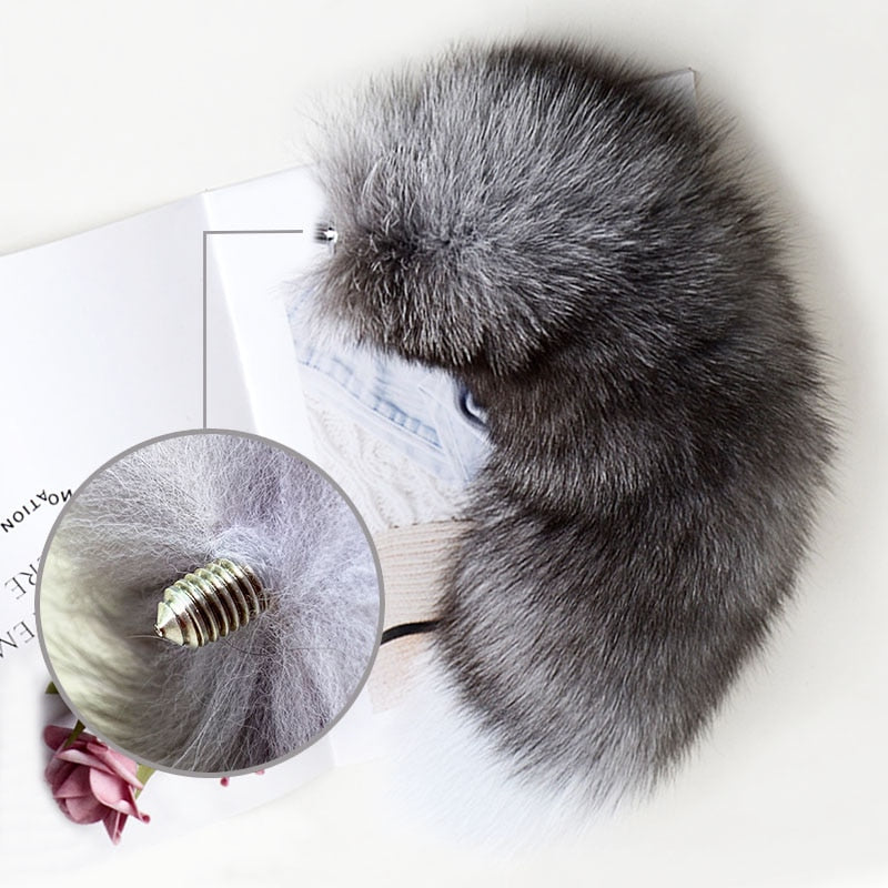 Anal Plug Real Fox Tail
