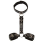 Neck collar Handcuff with Whip BDSM Bondage Restraint Rope Exotic Accessories