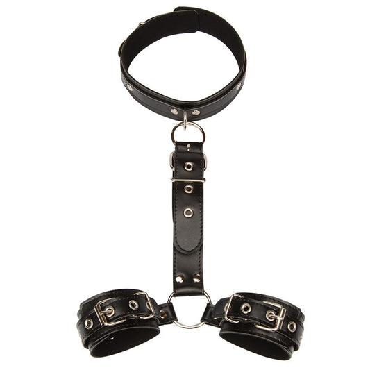 Neck collar Handcuff with Whip BDSM Bondage Restraint Rope Exotic Accessories