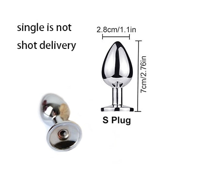Anal Plug Real Fox Tail