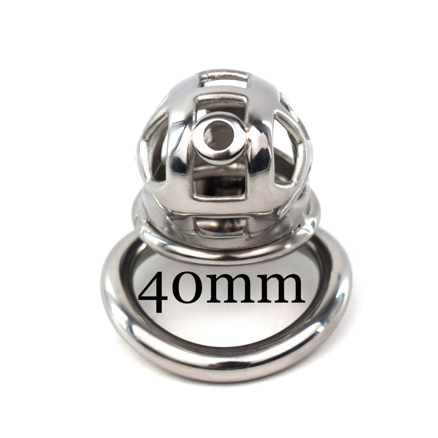 Steel  Curved Chastity Device