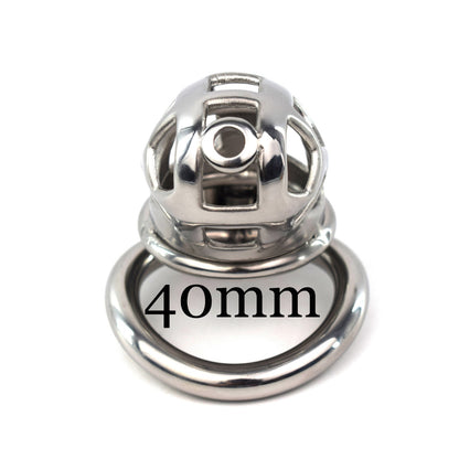 Steel  Curved Chastity Device