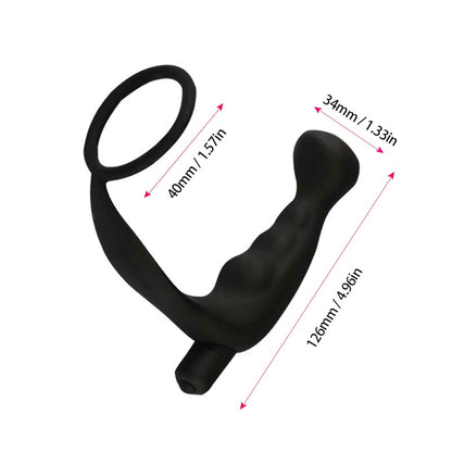 Vibrating Plug  with cock ring