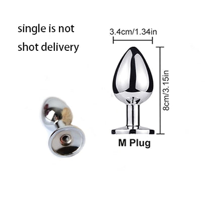 Anal Plug Real Fox Tail