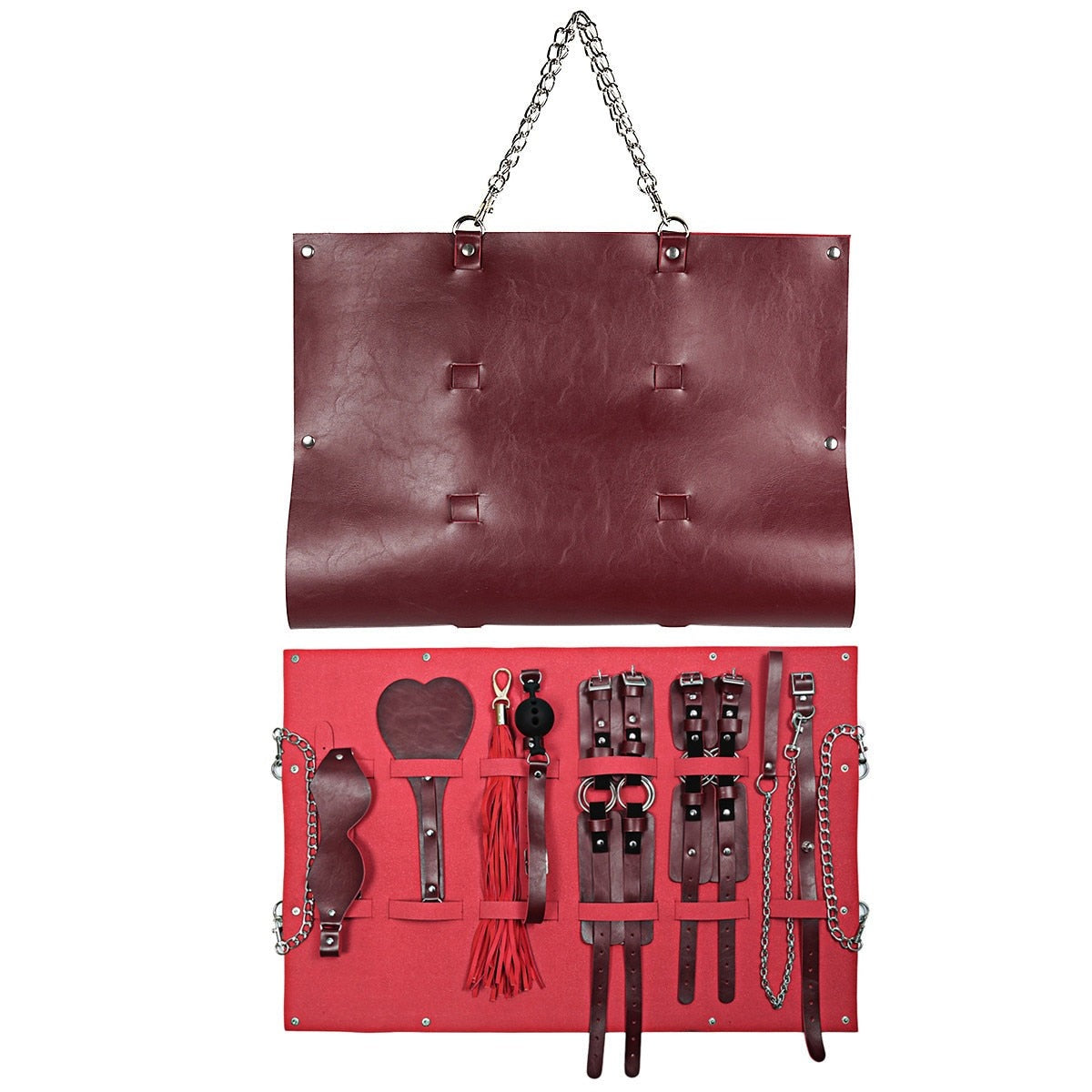7 piece Luxury  Leather BDSM kit