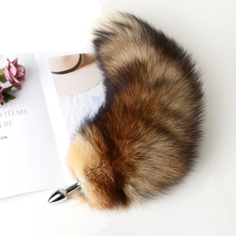 Anal Plug Real Fox Tail