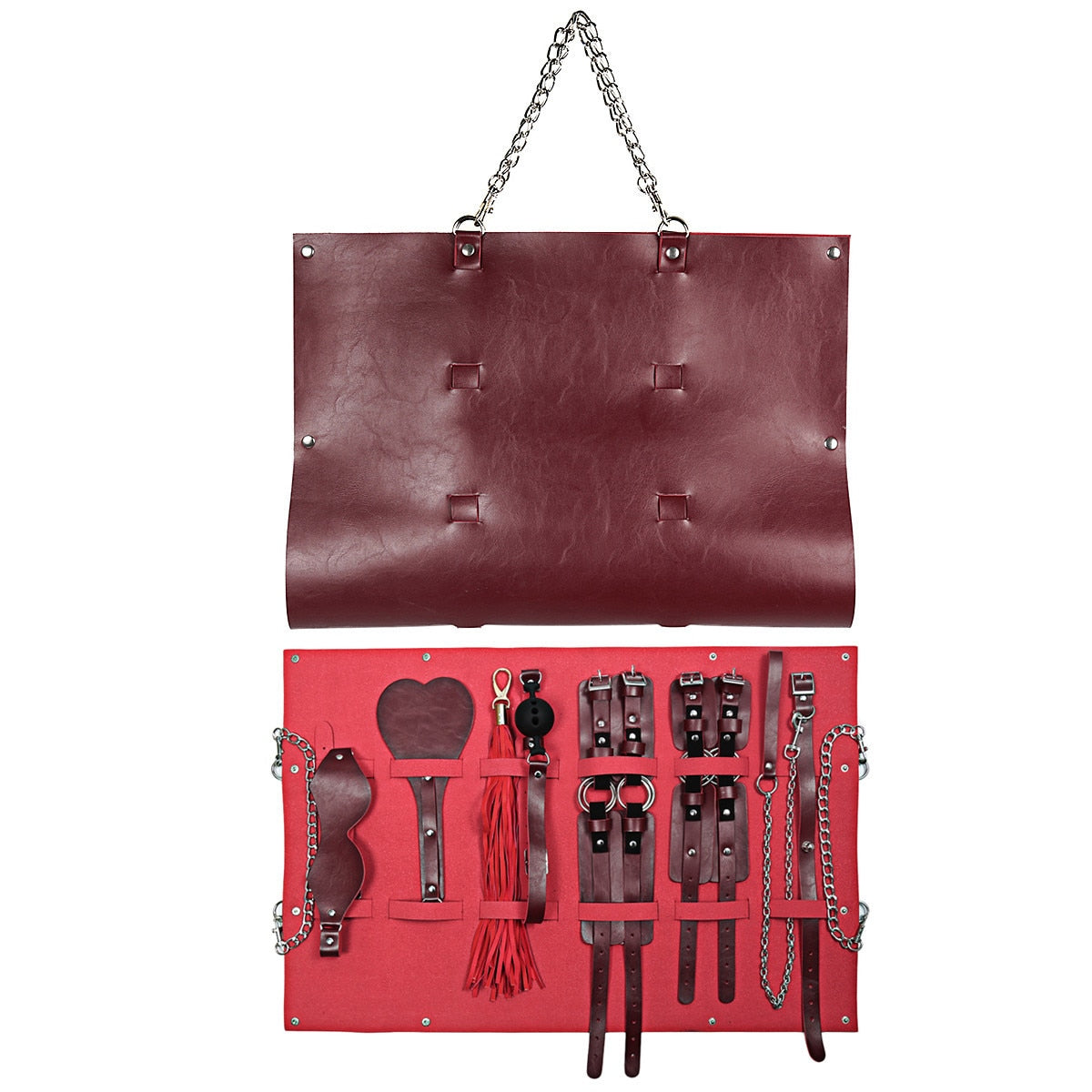 7 piece Luxury  Leather BDSM kit