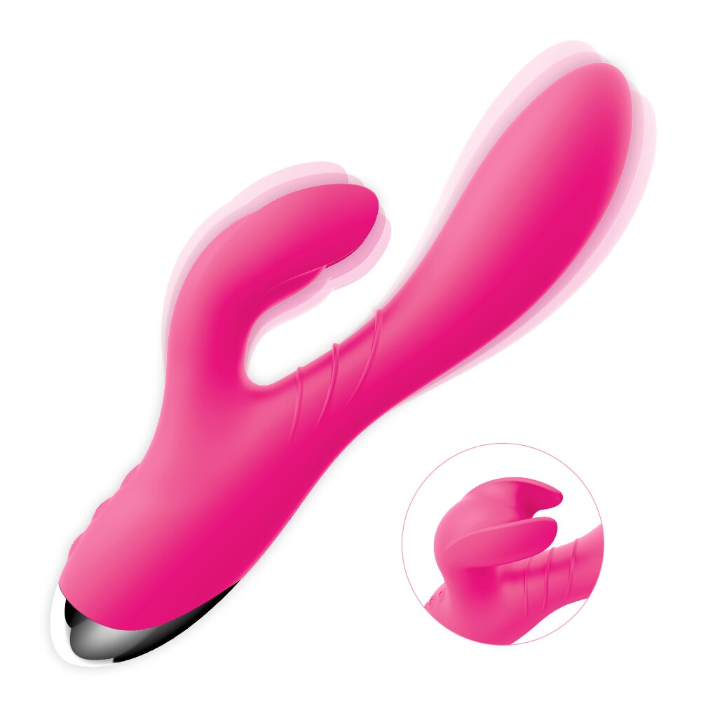 Powerful Dildo Rabbit Vibrator For Women G-Spot Stimulate Clitoris Vagina Massage Female Masturbator Rechargeable Adult Sex Toys