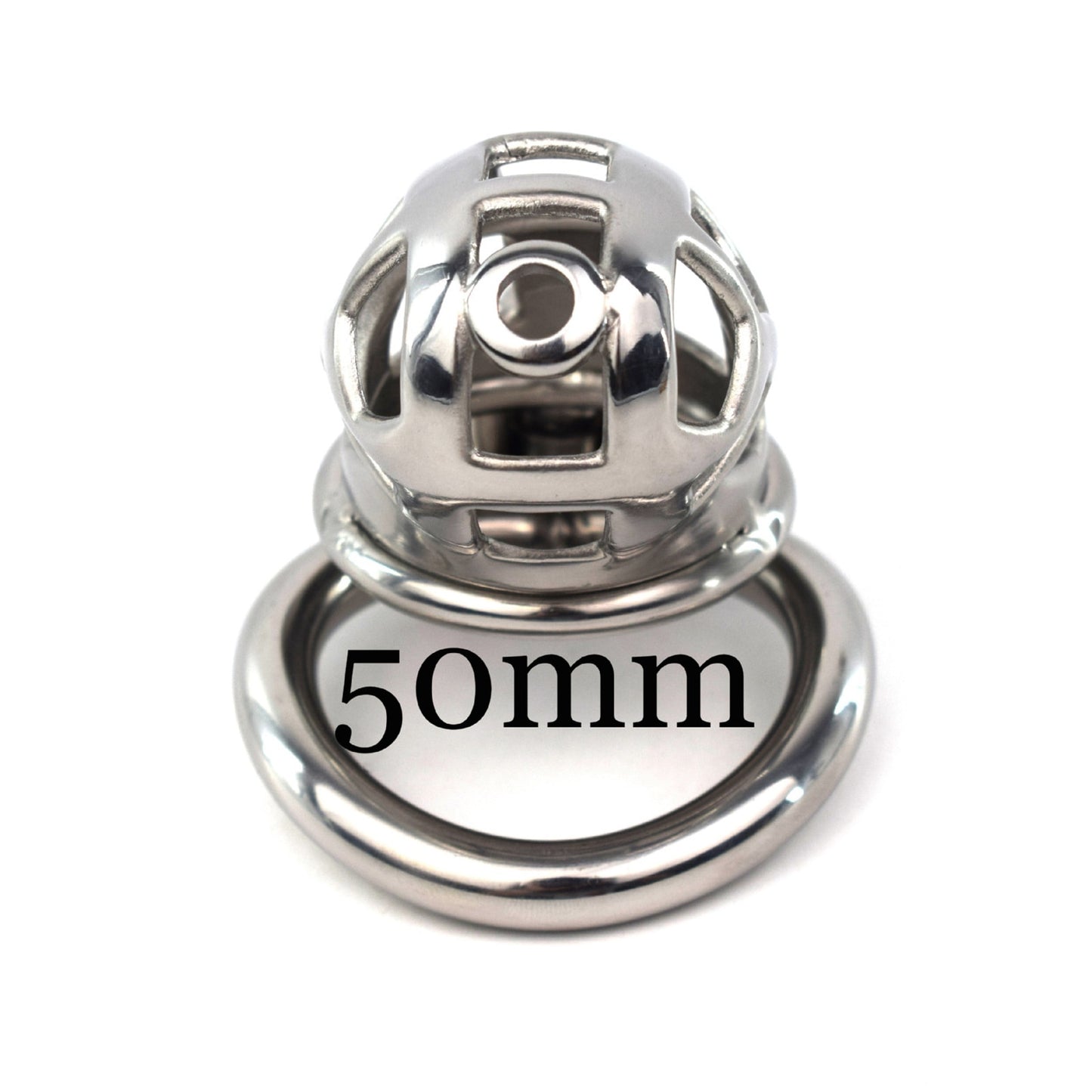 Steel  Curved Chastity Device