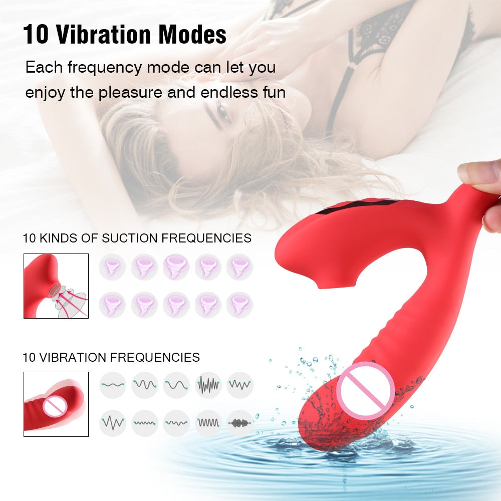 Dual Pleasure Clit G spot Vibrator