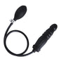 Silicone anal butt plug with pump