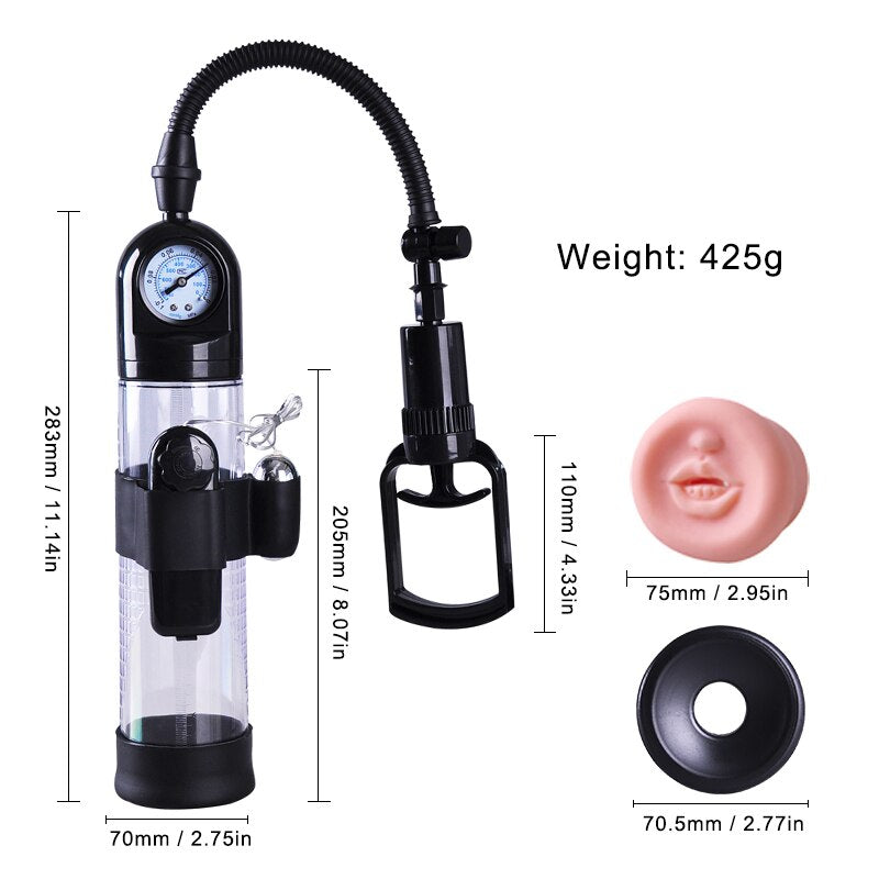 Penis Extender Enlargement Penis Pump Vibrator