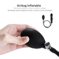 Silicone anal butt plug with pump
