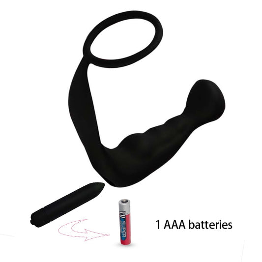 Vibrating Plug  with cock ring