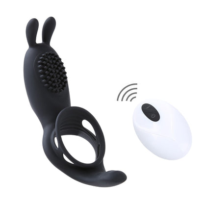 Vibrating cock ring with bunny ears