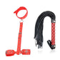 Neck collar Handcuff with Whip BDSM Bondage Restraint Rope Exotic Accessories