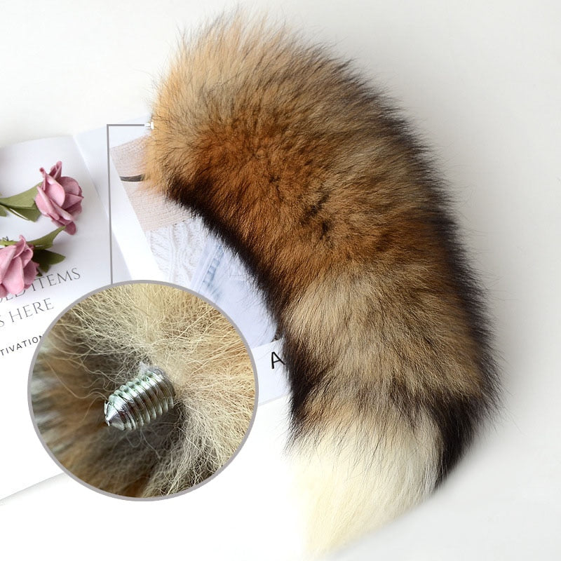 Anal Plug Real Fox Tail