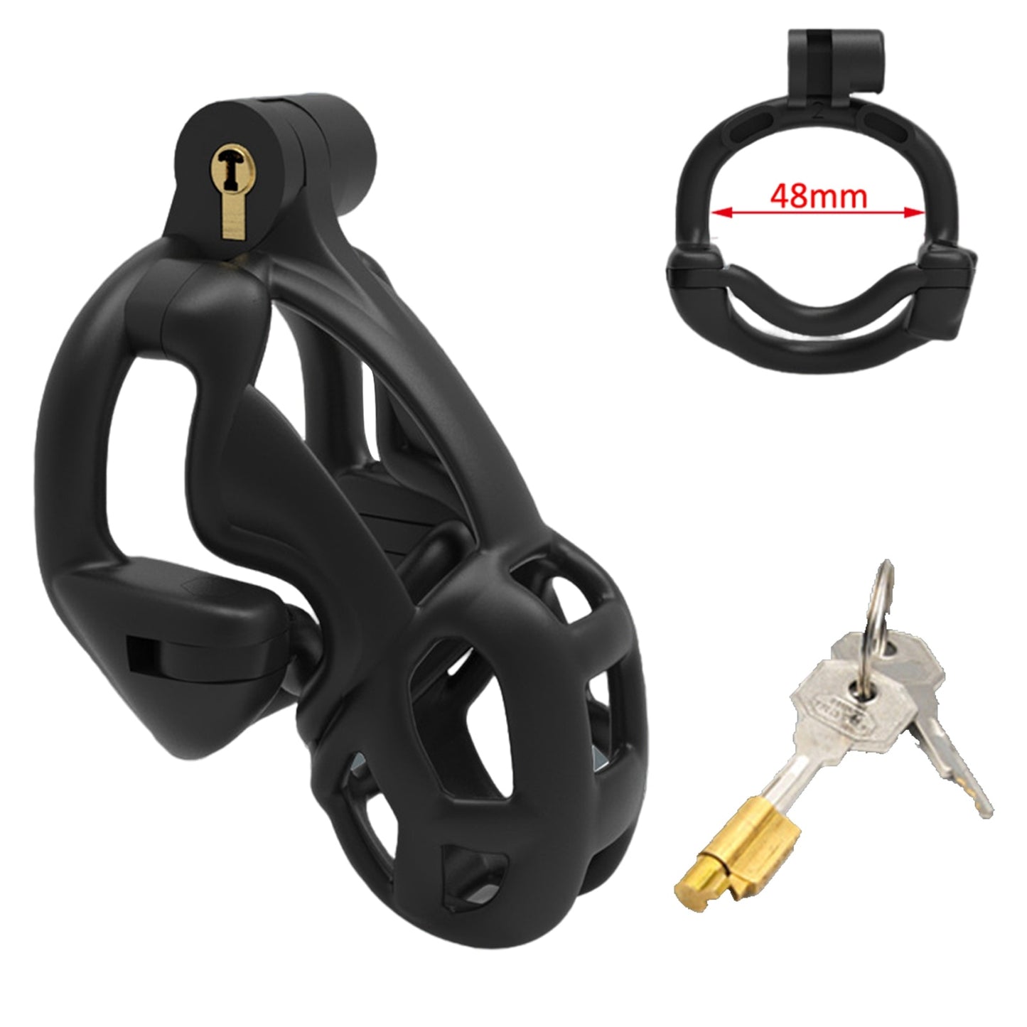 Double-Lock Chastity Device Male Cock Cage