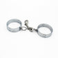Heavy Metal Steel Slave BDSM Bondage Lock Circular Wrist Handcuffs Ankle Cuffs Collar Fetish Shackles Adult Sex Toys Men Women
