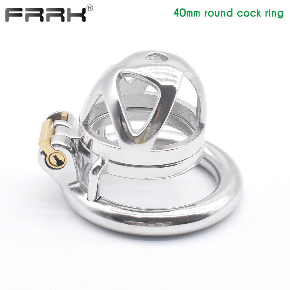 Chastity Cock Cage Metal Bondage Belt Devices