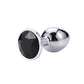 Jewel mount metal anal plug