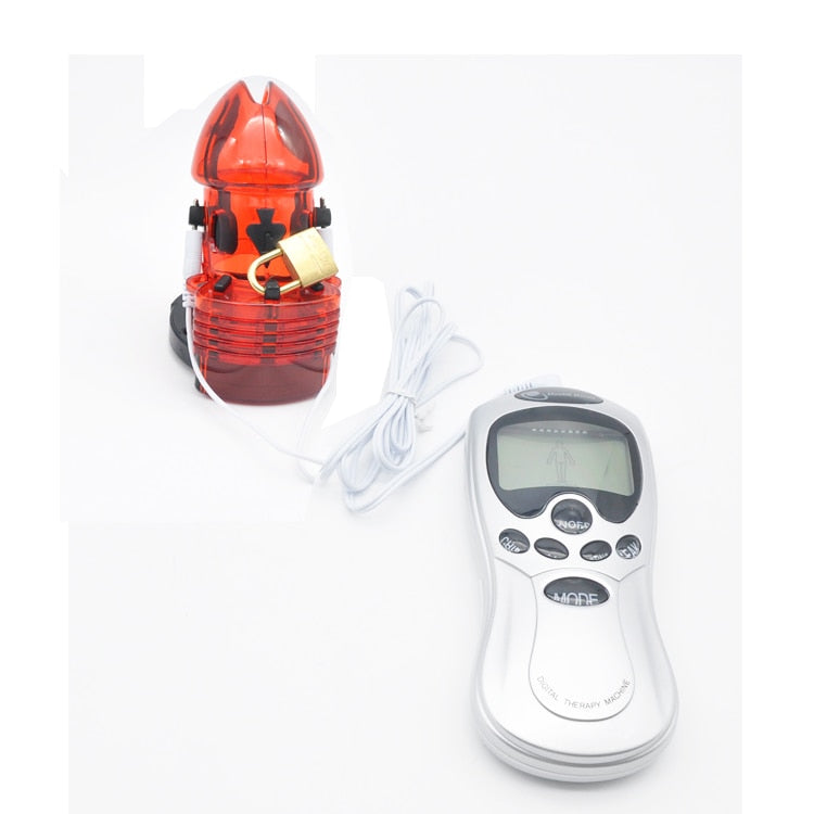 Electro Shock Male Adjustable Chastity