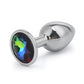 Jewel mount metal anal plug
