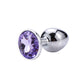 Jewel mount metal anal plug