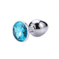 Jewel mount metal anal plug