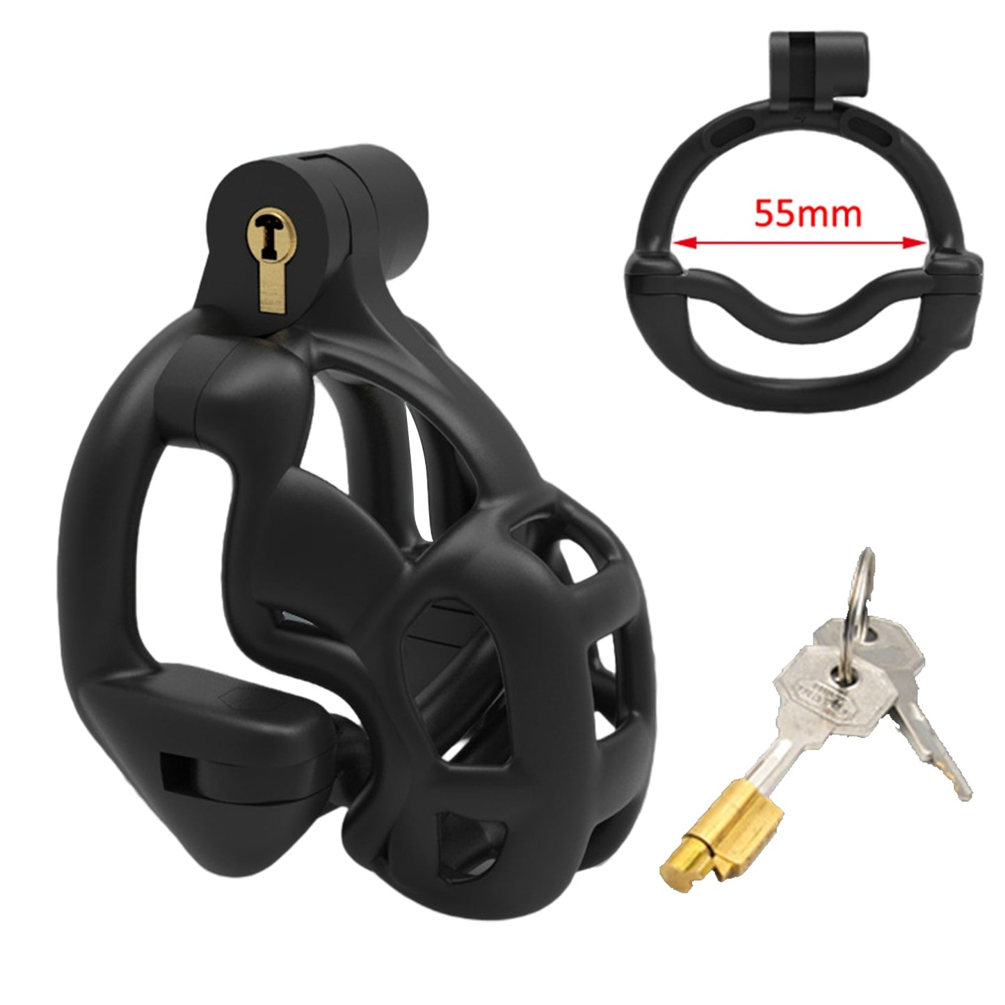 Double-Lock Chastity Device Male Cock Cage
