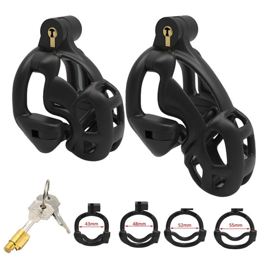 Double-Lock Chastity Device Male Cock Cage