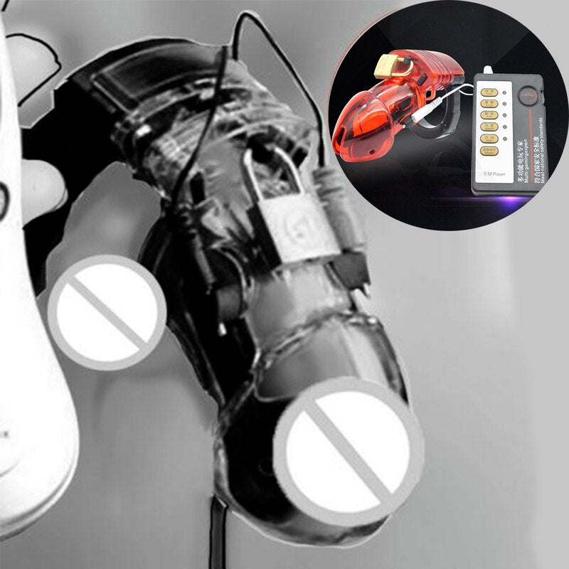 Electro Shock Male Adjustable Chastity