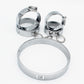 Heavy Metal Steel Slave BDSM Bondage Lock Circular Wrist Handcuffs Ankle Cuffs Collar Fetish Shackles Adult Sex Toys Men Women