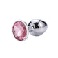 Jewel mount metal anal plug