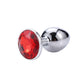 Jewel mount metal anal plug