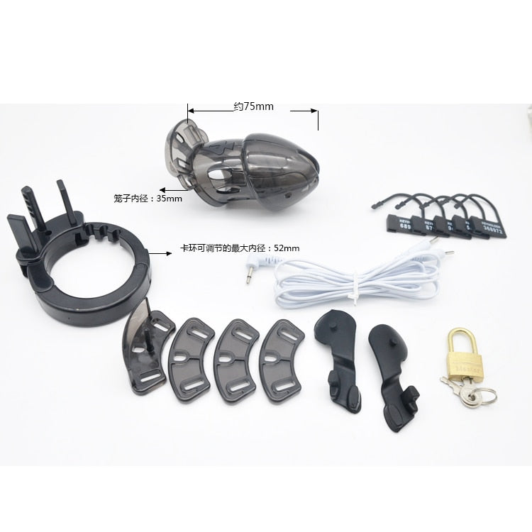 Electro Shock Male Adjustable Chastity