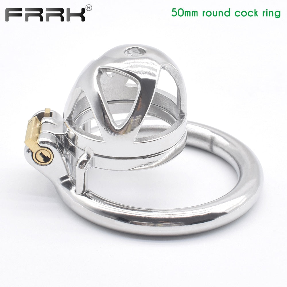 Chastity Cock Cage Metal Bondage Belt Devices