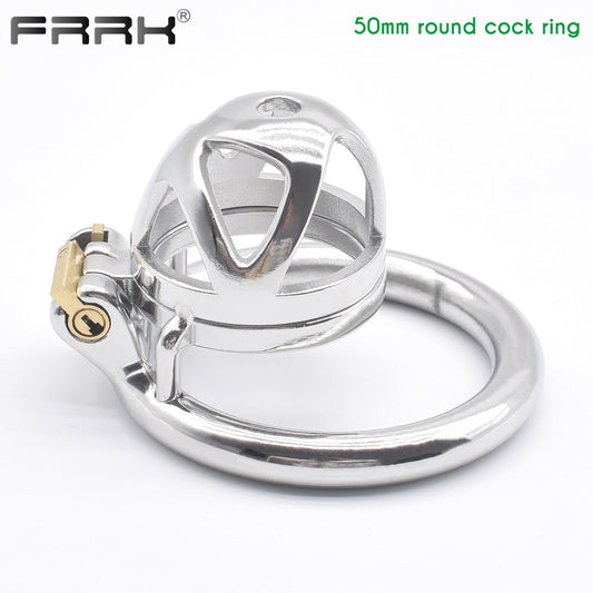 Chastity Cock Cage Metal Bondage Belt Devices